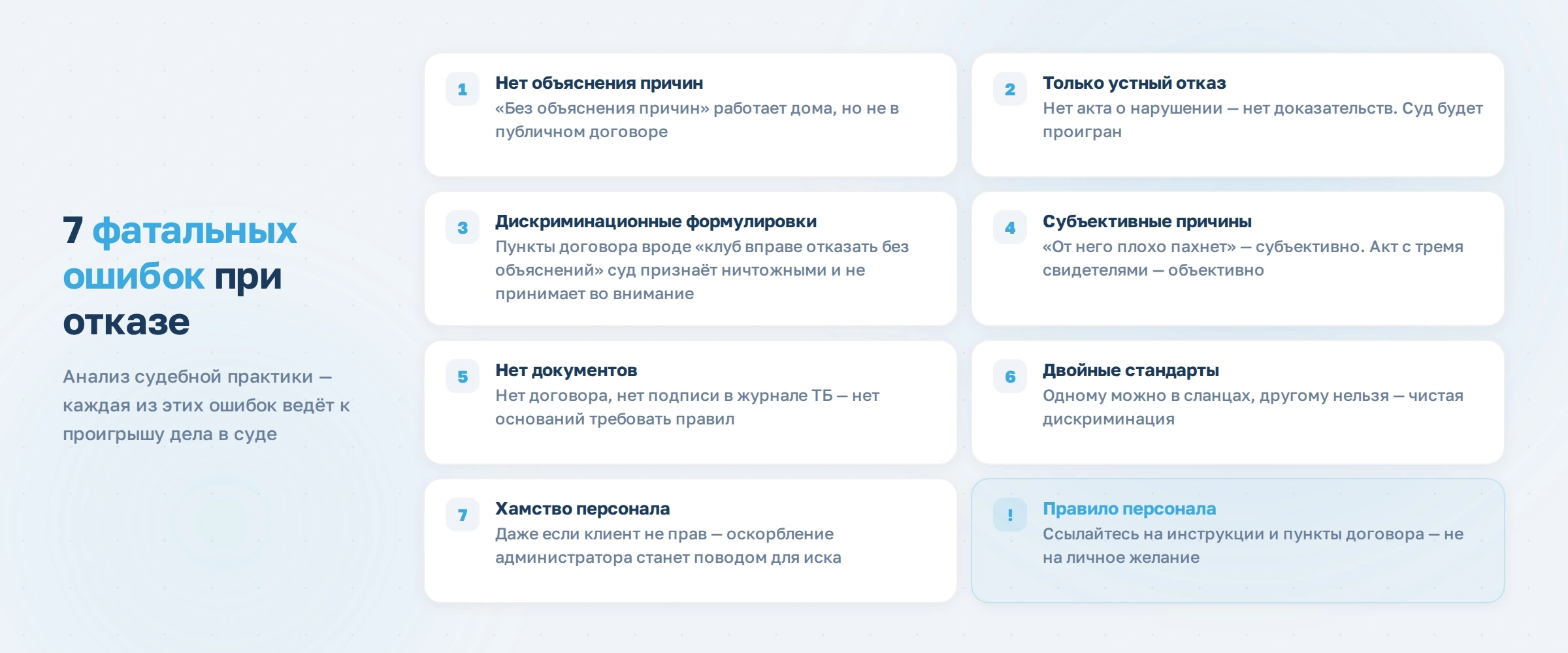 Кому фитнес-клуб может отказать в членстве