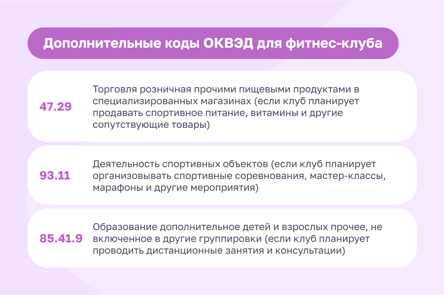 ИП для фитнеса